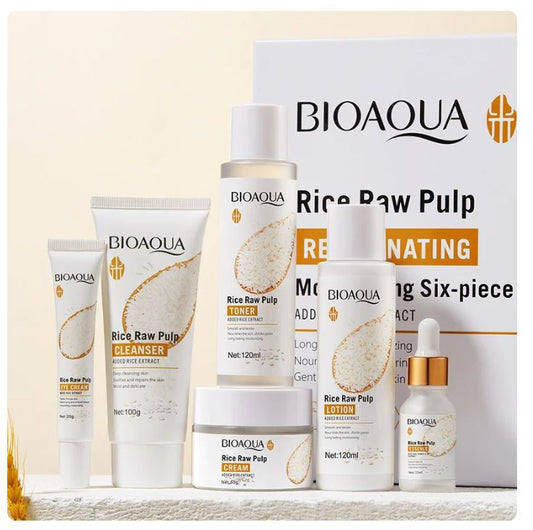 Bioaqua Rice Raw Pulp  Facial Care Set